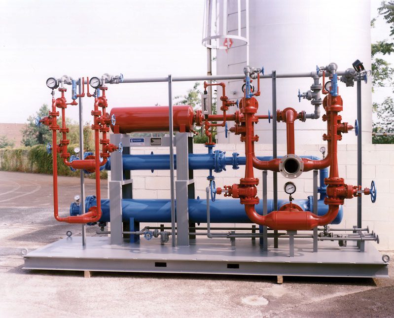 Two-Stage Twin Element Turbine Condenser Exhaust Packages for removing non-condensable gases from main steam turbine condenser