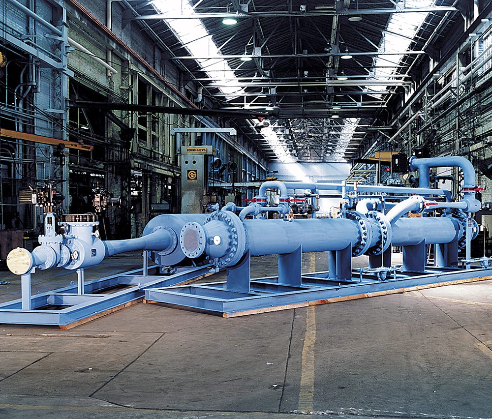 Two-Stage Twin Element Turbine Condenser Exhaust System with Hogging Ejector and Silencer
