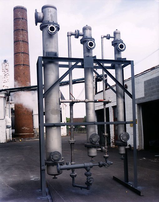 Two-Stage Vacuum System with shell and tube condensers used on vacuum de-aerator