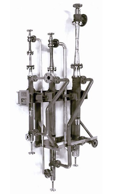 Three-Stage Single Element Vacuum System with Booster, High Vac Ejector, Low Vac Jet, shell and tube inter and after condensers